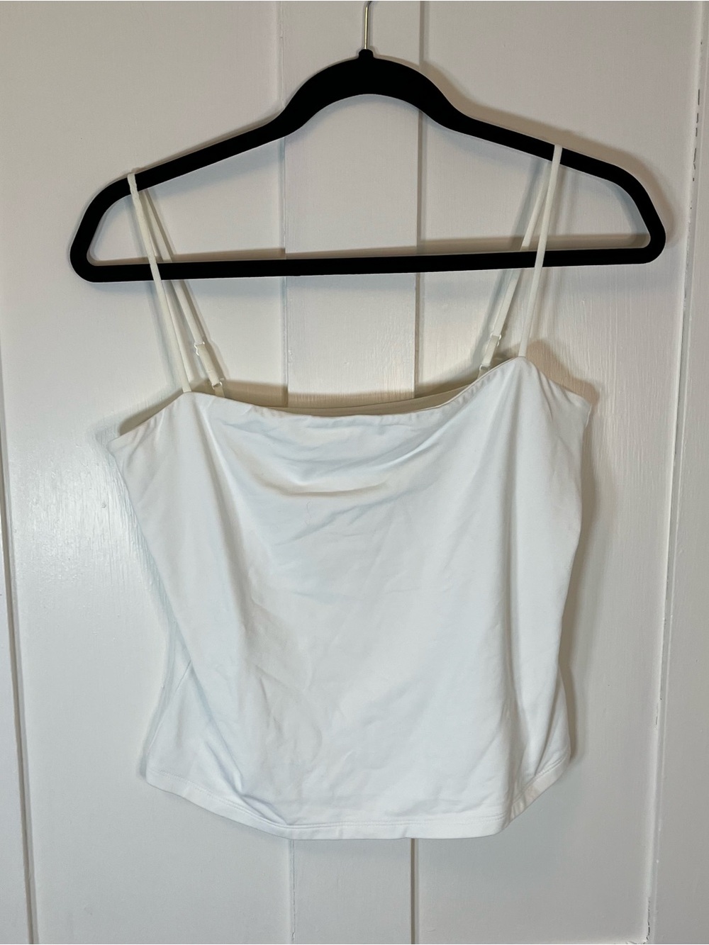 Babaton contour White Spaghetti Strap Tank